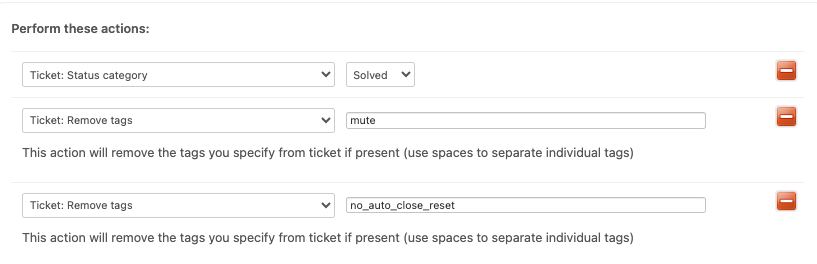 Actions: No Auto Close Stage 2